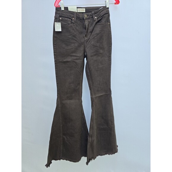 Shyanne Women's High Rise Flare Jeans Size W28 L34 Brown - Picture 1 of 6